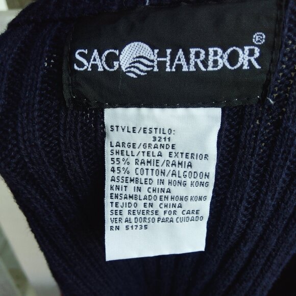 Vintage Sag Harbor Plaid Knit Cotton Academia Cardigan Button Up Sweater Vest - Picture 8 of 8